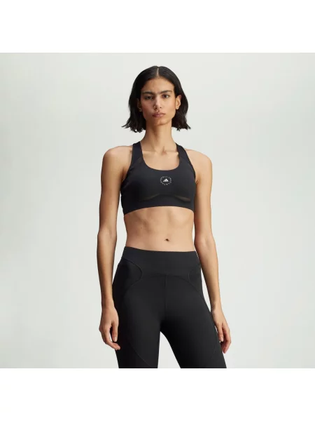 Adidas By Stella McCartney Power Impact Training Bra Medium Support Black XS czarny