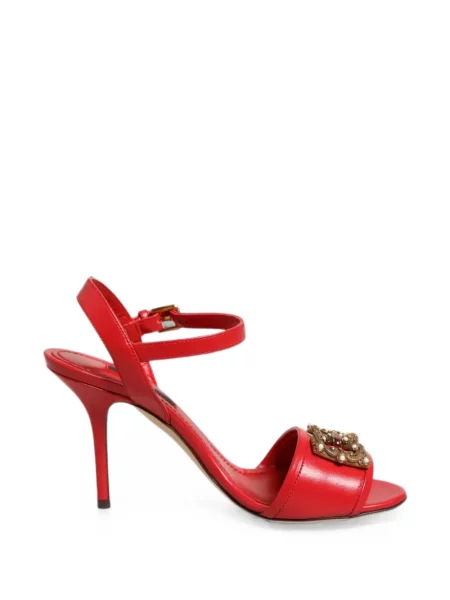 Sandale Dolce & Gabbana cu perle roșu