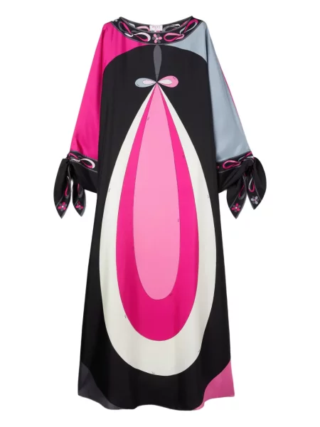 Rochie maxi Pucci cu imagine de costum negru