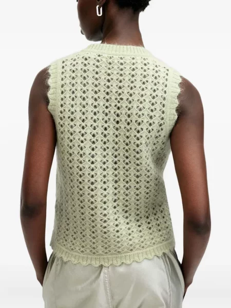 Top Allsaints tricotate verde
