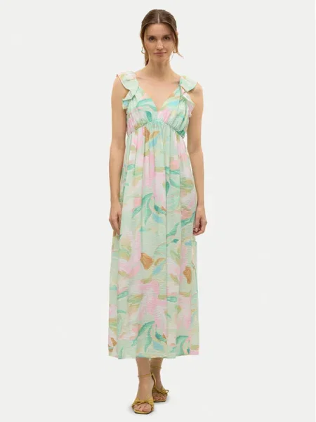 Vero Moda Лятна рокля Josie зелен