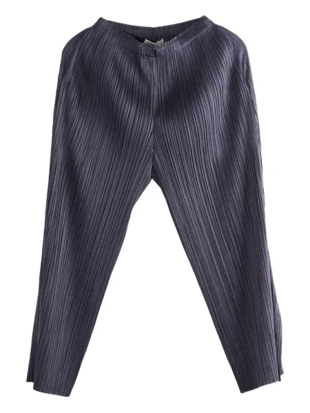 Pantaloni Pleats Please Issey Miyake plisate gri