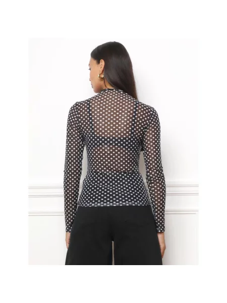 Top La Modeuse negru