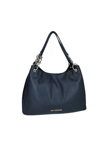 Shopperka Love Moschino skórzana czarna