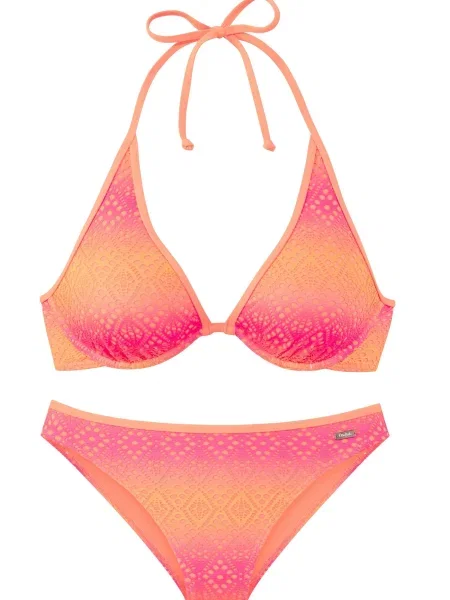 BUFFALO Costum de baie două piese portocaliu deschis roz