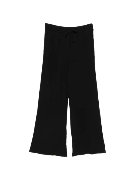 Pantaloni Bobi tricotate alergare cu cordon negru