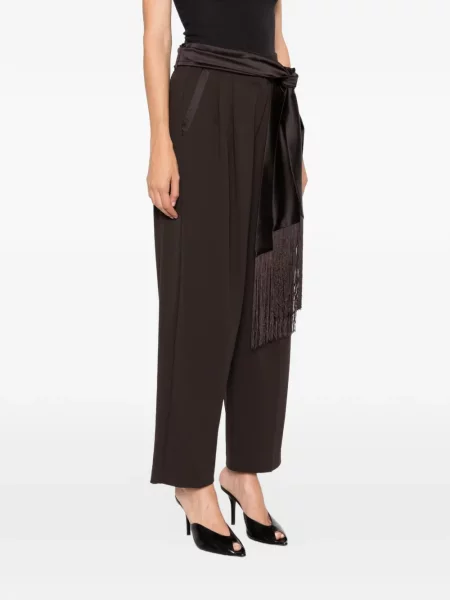 Pantaloni Imperial cu franjuri maro