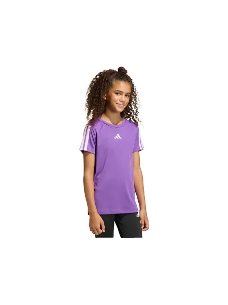 Sală de gimnastică tricou Adidas cu dungi violet