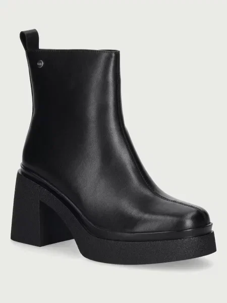 Botine Goe din piele negru