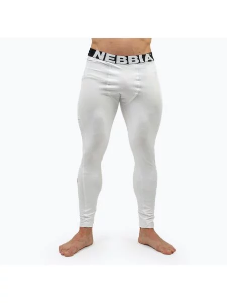 Legginsy treningowe NEBBIA Discipline white białe