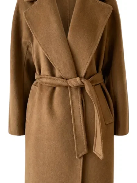 Cu centură palton Weekend Max Mara maro