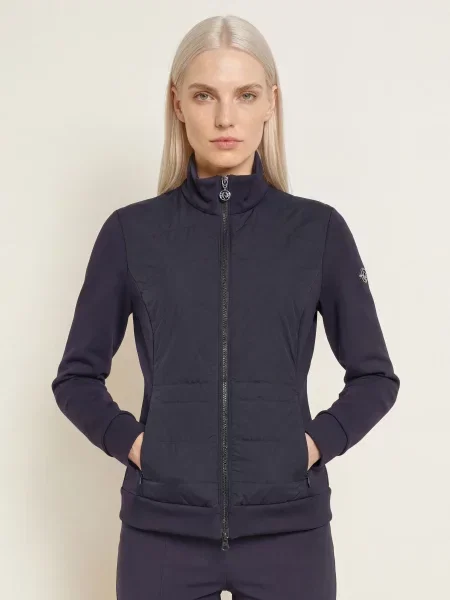 Sportalm Bluza Rozpinana Z Mieszanki Materiałów blau granatowa