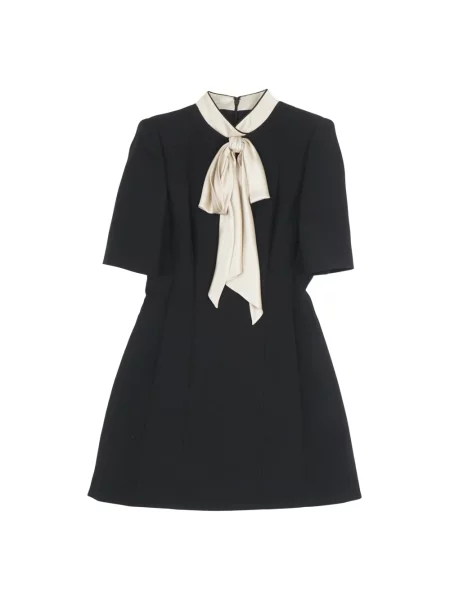 Sukienka mini Valentino wełniana czarna