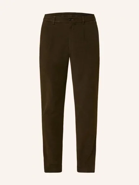 Barbour Kostýmové Kalhoty Ve Stylu Joggingových Kalhot Jennings Tailored Fit brown hnědé