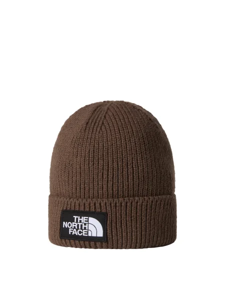 The North Face Čepice Tnf Logo Box Cuffed Bne bílý
