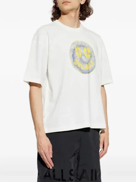 Tricou Allsaints cu imagine alb