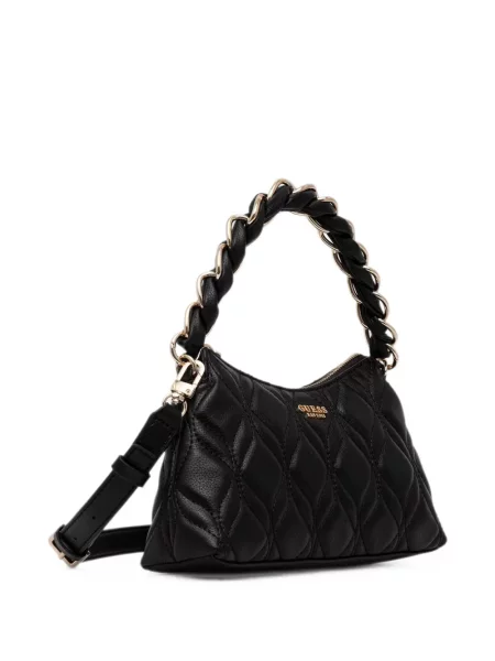 Geantă shopper Guess țesută negru