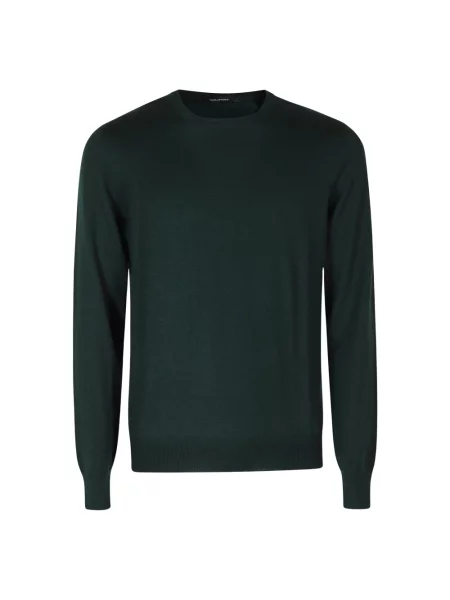 Sweter Tagliatore wełniany zielony