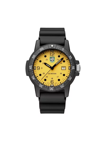 Lniany zegarek Luminox czarny