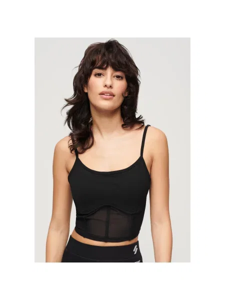 Top sportowy Superdry czarny