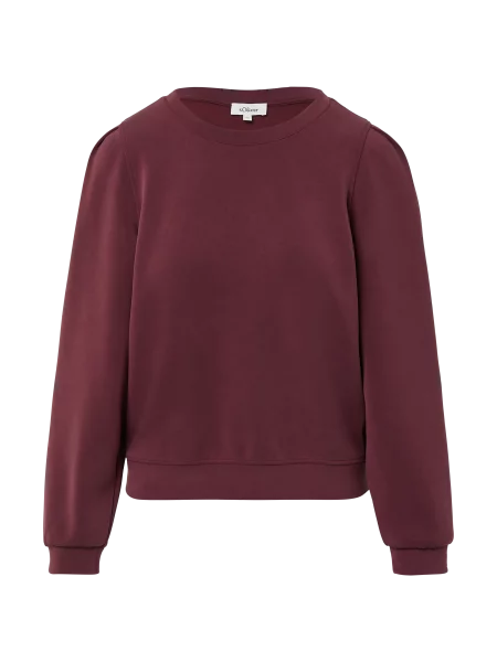 Bluza dresowa z bufiastymi rękawami czerwona
