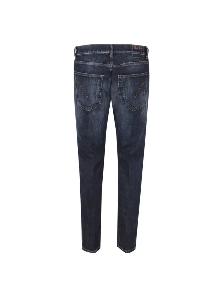 Jeansy straight leg Dondup niebieskie