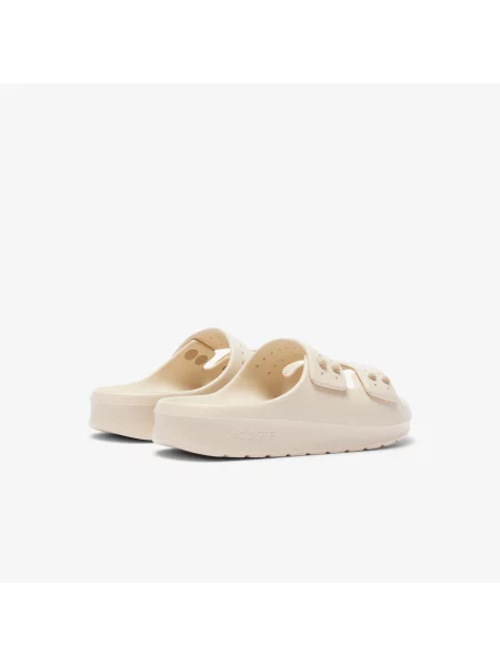 Шлепанцы Lacoste с ремешками бежевые