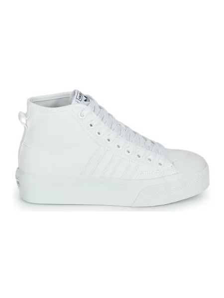 Tenisice s vezicama Adidas Originals s platformom bijela