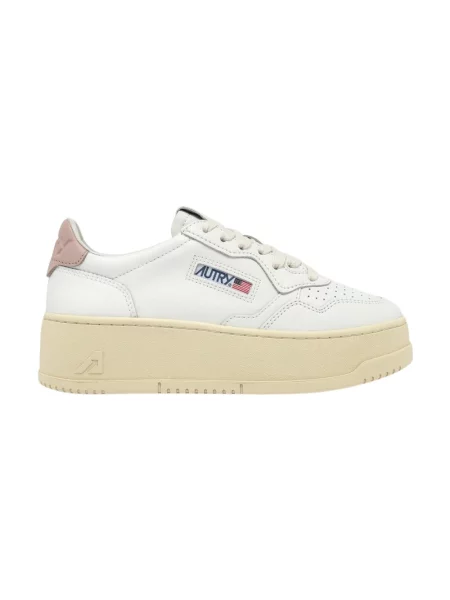 Sneakersy Autry na platformie białe