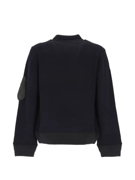 Sweter Sacai wełniany niebieski