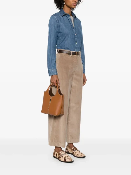 Geanta de piele Tod's din piele maro