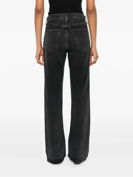 Blugi evazați Agolde negru