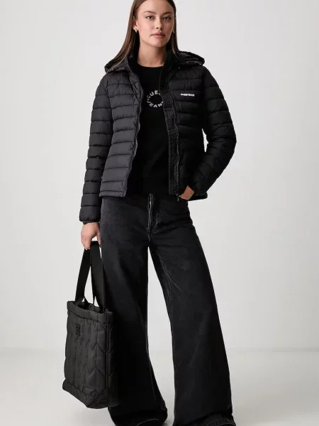 Guess Jeans jachetă pentru femei negru