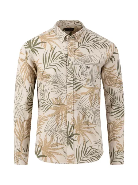 Сорочка Fynch-Hatton льон/бавовна бежевий