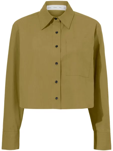 Cropp cămașă Proenza Schouler White Label din poplin alb