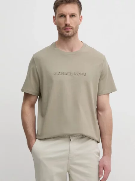 Michael Kors t-shirt z aplikacją beżowy