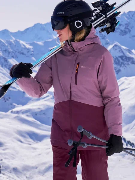 Alpine wodoodporna ocieplana kurtka narciarska Purple fioletowa