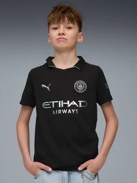 Дитяча Спортивна футболка PUMA Mcfc Away Jersey Replica Jr комбінований верх чорний