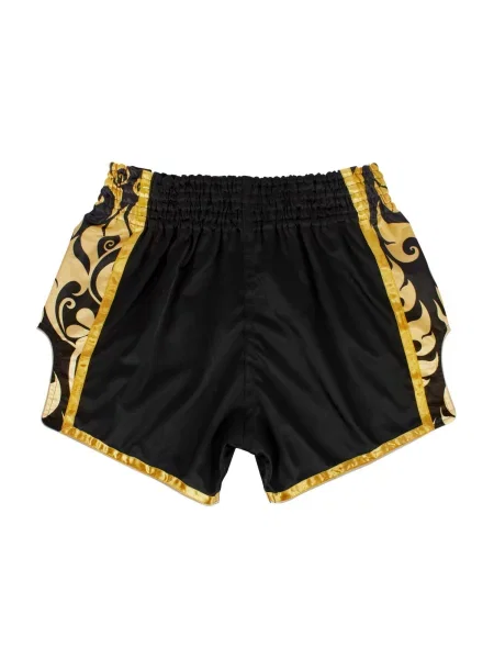 Spodenki Muay Thai Fairtex Glory Czarne/Złote S czarne