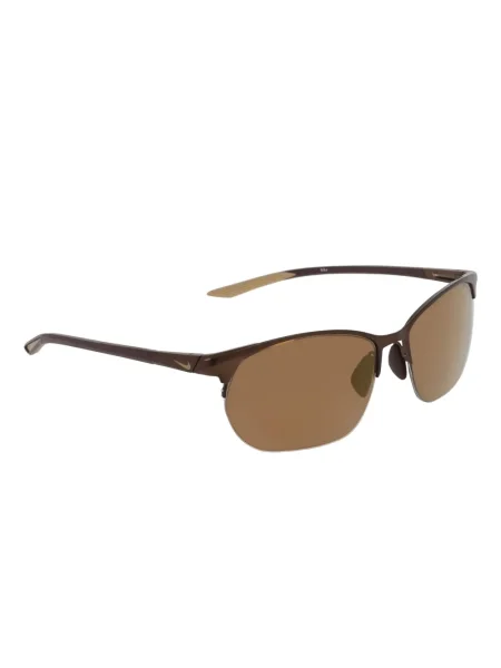 Ochelari de soare Nike cu chihlimbar cu imprimeu geometric albastru