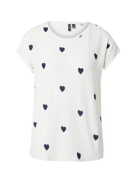 VERO MODA Tricou VMAVA albastru marin alb