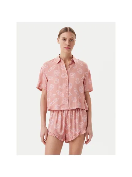 Hunkemöller Zgornji del pižame Regular Fit bež