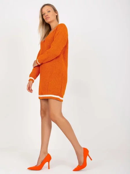 Sveter Fashionhunters oranžová