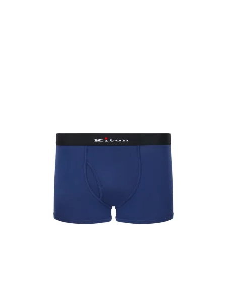 Bokserki Kiton z logo niebieskie