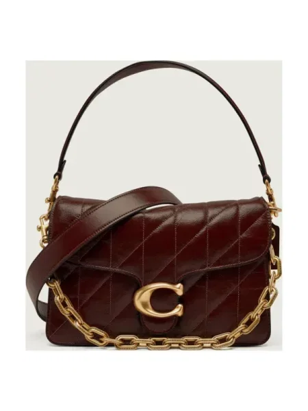Coach De piele geantă pe umăr TABBY maro