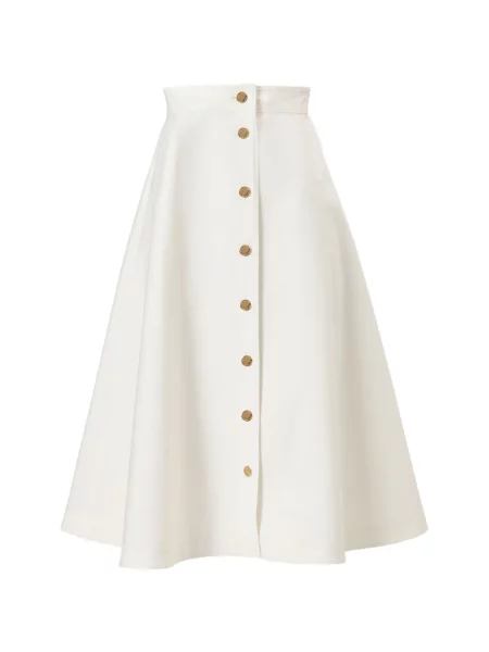 Fustă midi Carolina Herrera alb