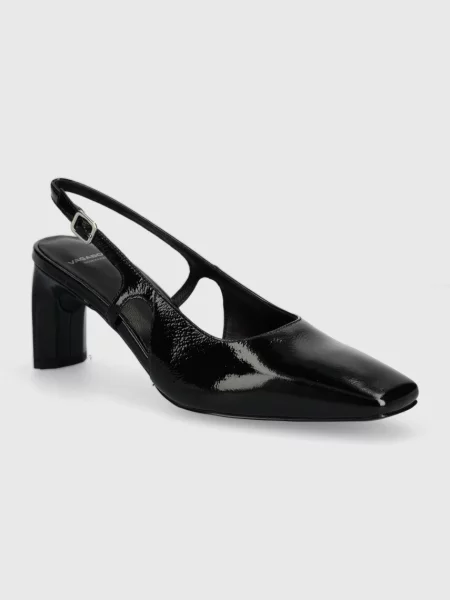 Кожени обувки с дебел Vagabond Shoemakers VENDELA с дебел с отворена черно
