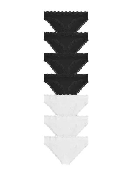 The Set Slip negru alb
