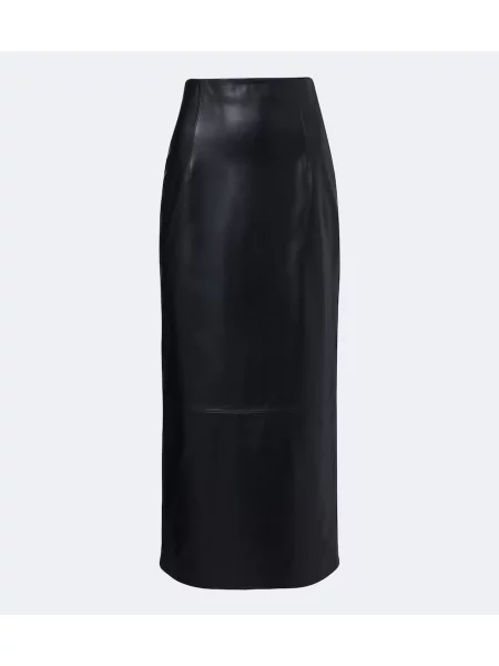 Fustă din piele Loulou De Saison negru