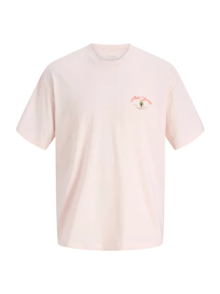 JACK & JONES Tricou JORPOST azur / galben / roz alb